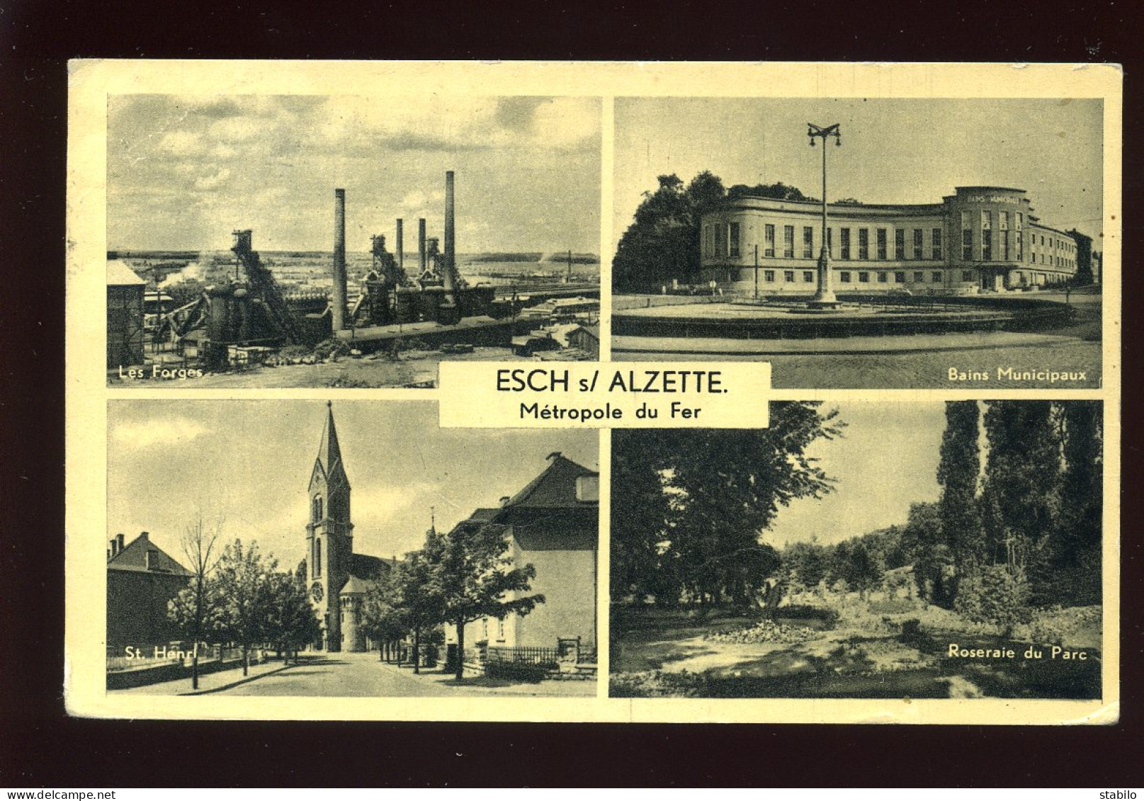 LUXEMBOURG - ESCH-SUR-ALZETTE - METROPOLE DU FER - CARTE 4 VUES - Esch-sur-Alzette