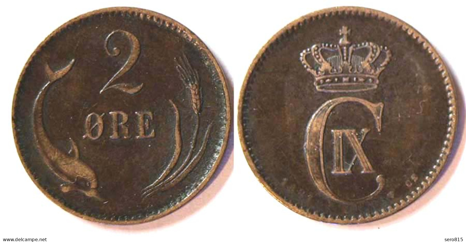 DÄNEMARK - DENMARK 2 Oere 1881 Christian IX. (1863-1906)   (r749 - Dinamarca