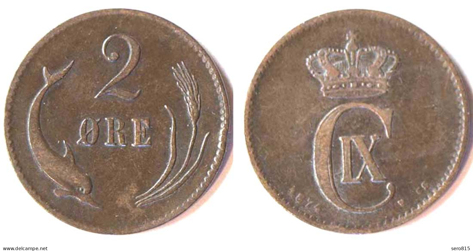 DÄNEMARK DENMARK 2 Oere 1874  (r750 - Dänemark