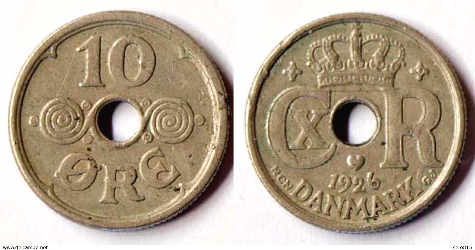 DÄNEMARK - DENMARK 10 Oere 1926 Christian X. (1912-1947)   (r764 - Danemark