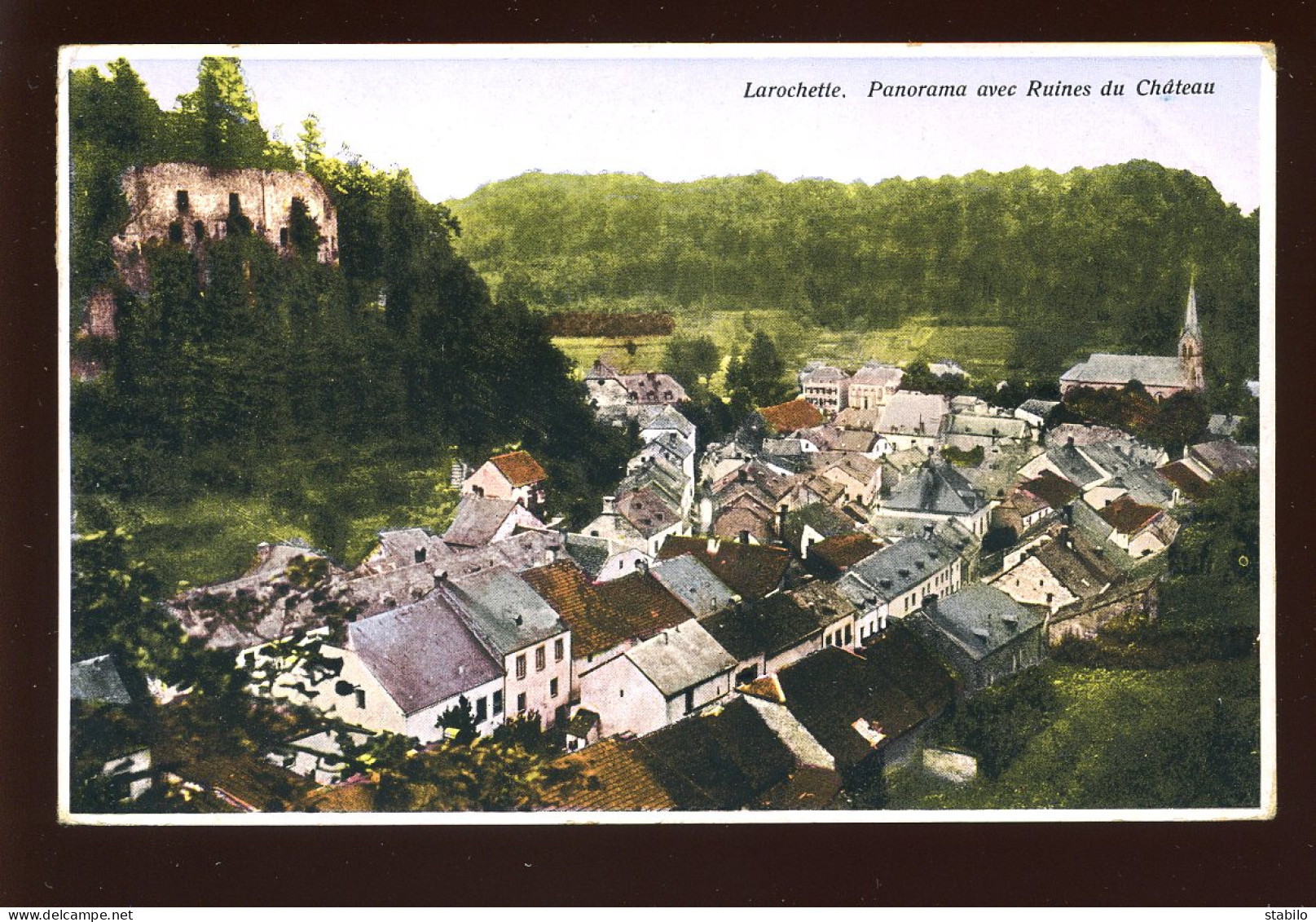 LUXEMBOURG - LAROCHETTE - PANORAMA ET RUINES DU CHATEAU - Fels