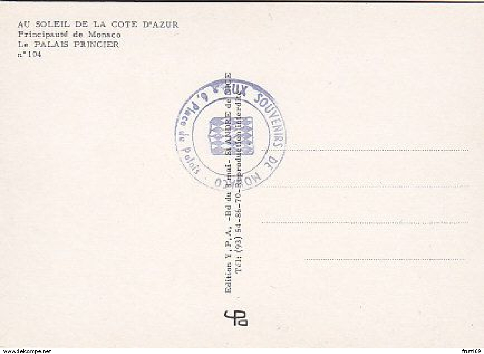 AK 212558 MONACO - Le Palais Princier - Palacio Del Príncipe