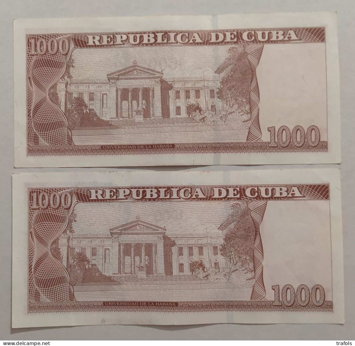 Cuba Kuba - 1.000 Pesos 2021 + 1000 Pesos 2010 - Different Types - High Values - XF Cond - Best Price - High Exchange !! - Cuba