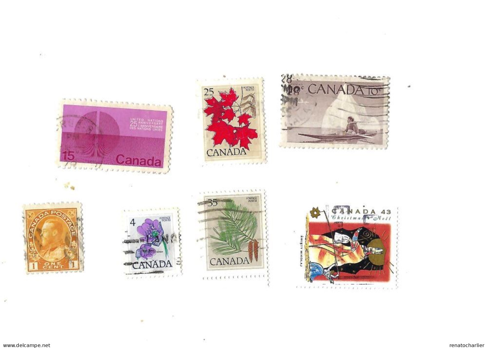 Collection De 80 Timbres Oblitérés. - Collections