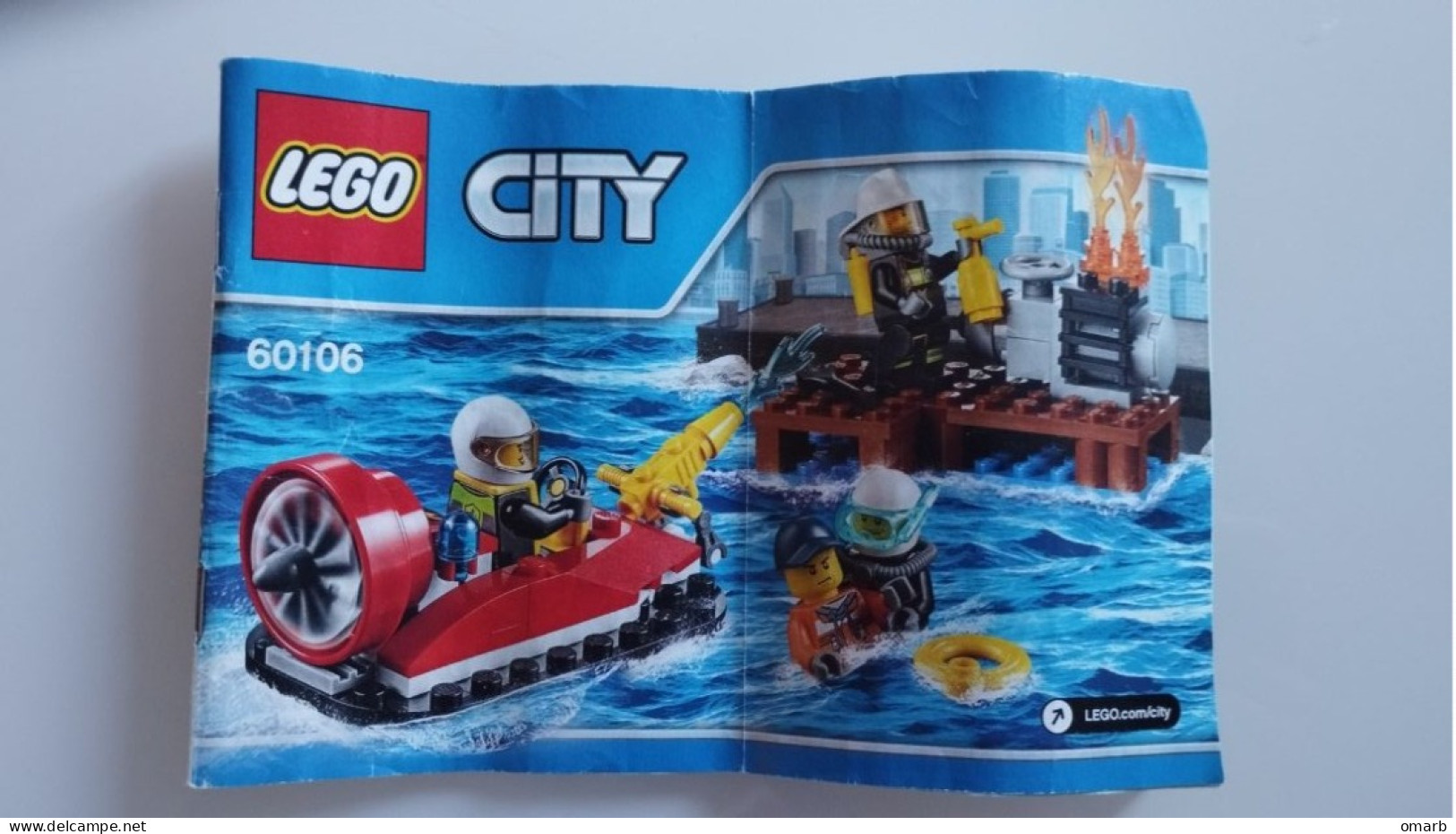 Lib489 Lego City Manuale Montaggio 60106 Instruction Overcaraft Pompieri Fire Brigade Pompiers - Catalogues