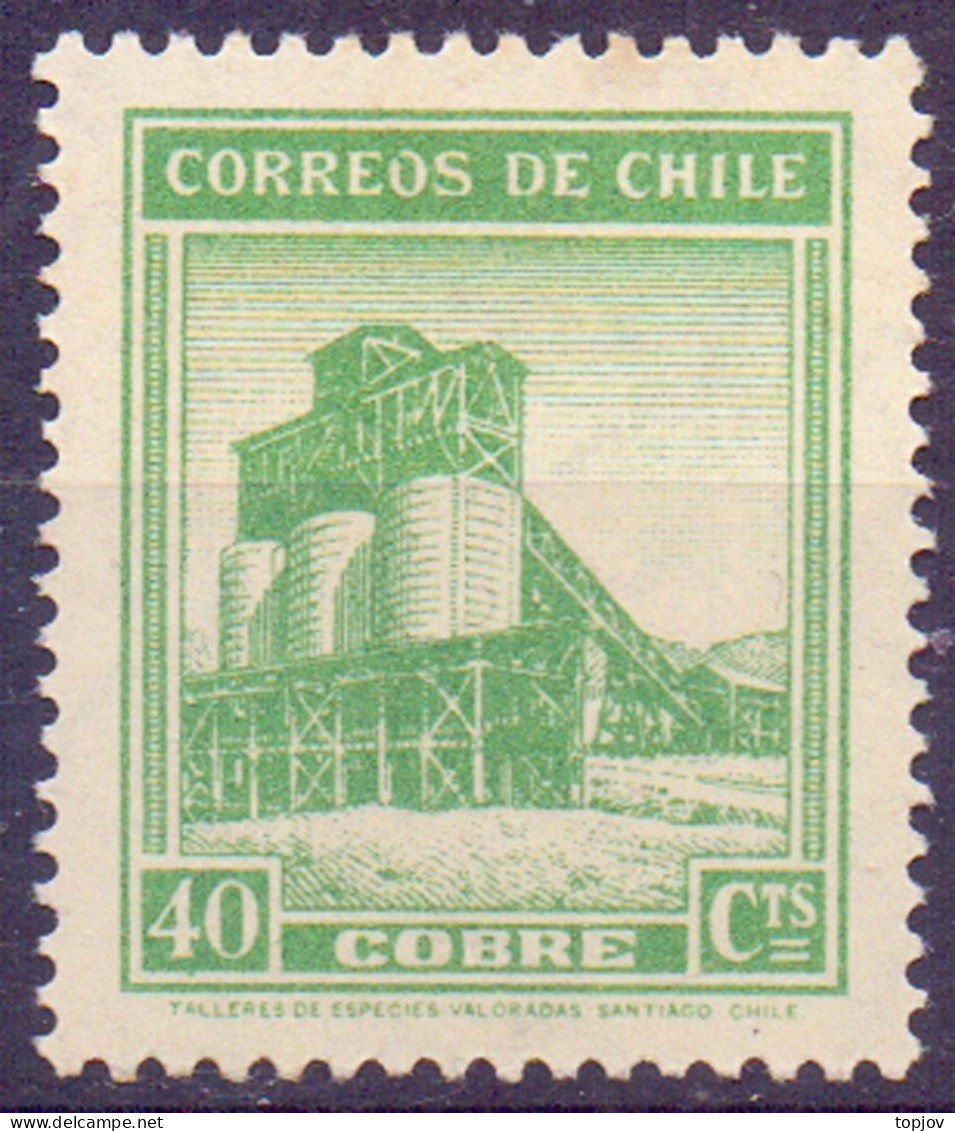 CHILE  -  COPPER  MINES  - **MNH - 1938 - Minéraux