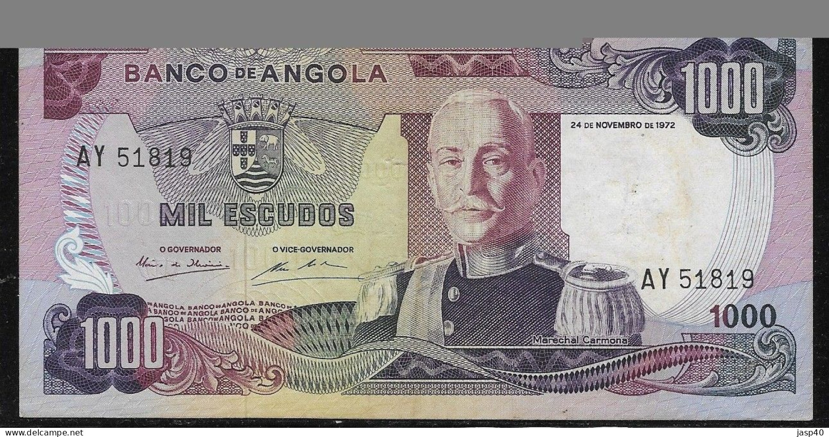 ANGOLA - 1000 ESCUDOS DE 1972 - Angola