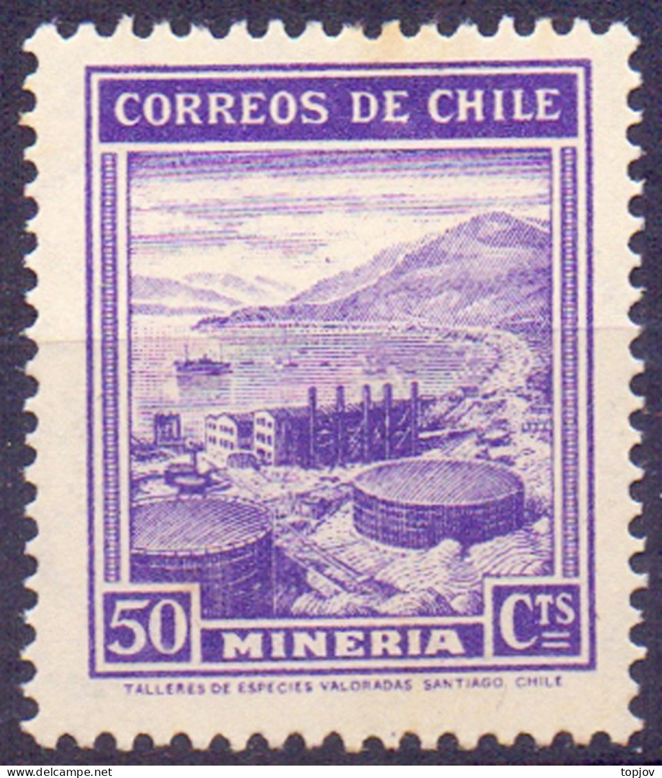 CHILE  -  MINING  - **MNH - 1938 - Minerals