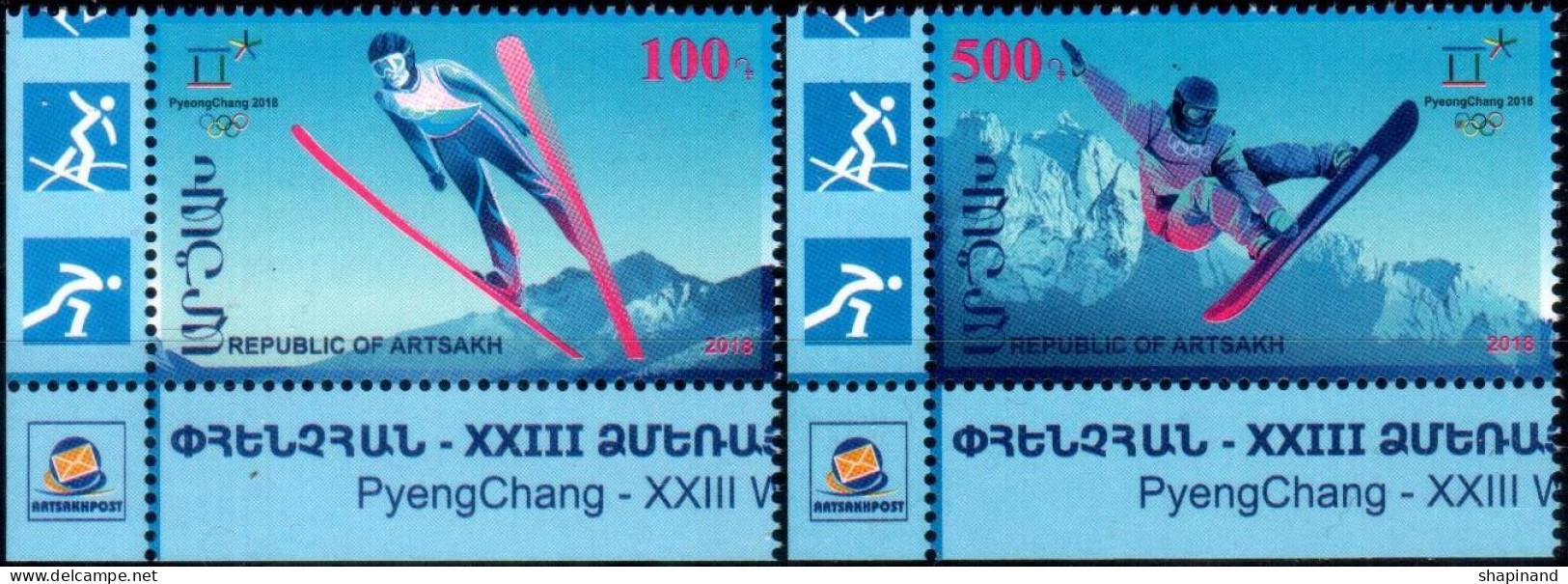 Artsakh 2018 "XXIII Winter Olympic Games.PyengChang - 2018" 2v Quality:100% - Arménie