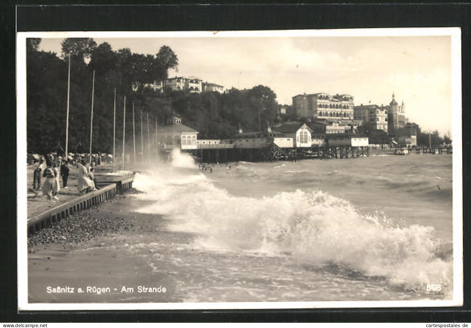 AK Sassnitz / Rügen, Am Strand  - Sassnitz