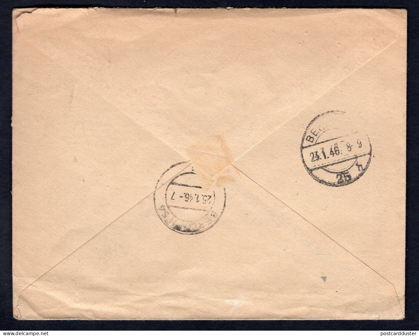 GERMANY Ransbach French Zone 1946 Registered Cover To Berlin. Police Matter (p4033) - Algemene Uitgaven