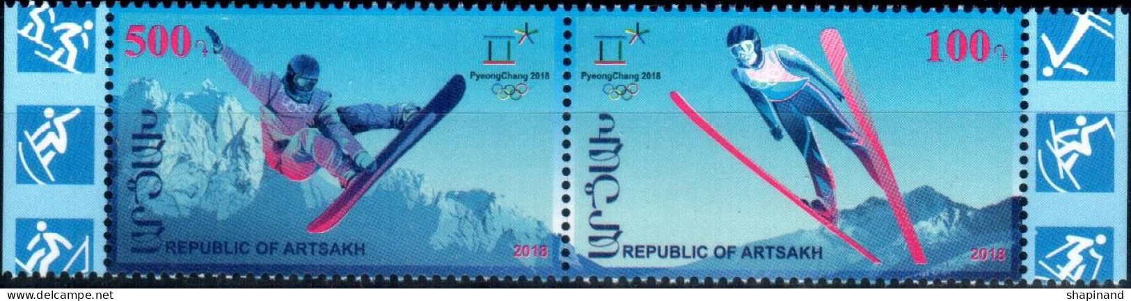 Artsakh 2018 "XXIII Winter Olympic Games.PyengChang - 2018" 2v Zd Quality:100% - Armenia