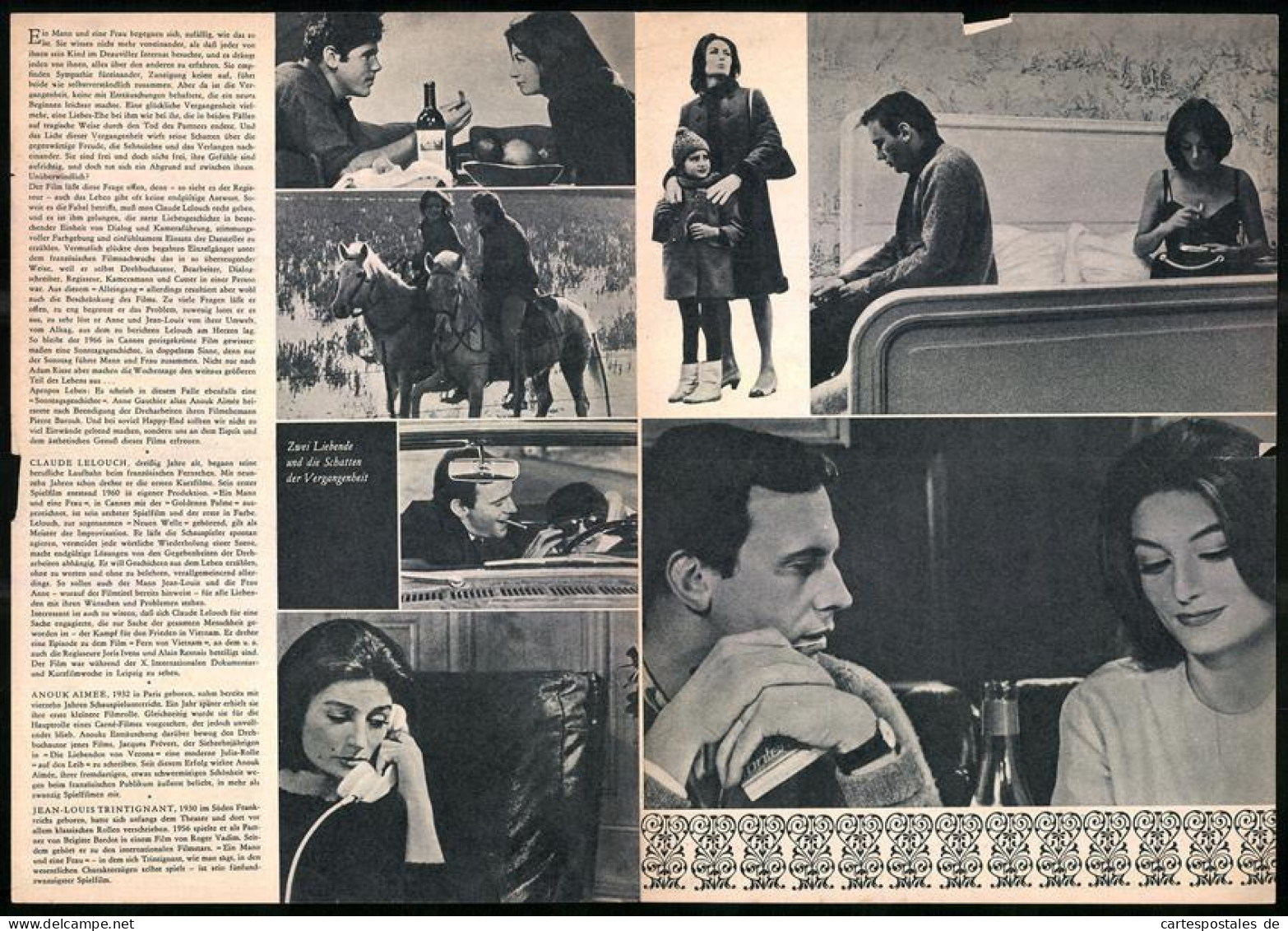 Filmprogramm Film Für Sie Nr. 51 /68, Ein Mann Und Ein Frau, Anouk Aimée, Pierre Barouh, Regie: Claude Lelouch  - Magazines