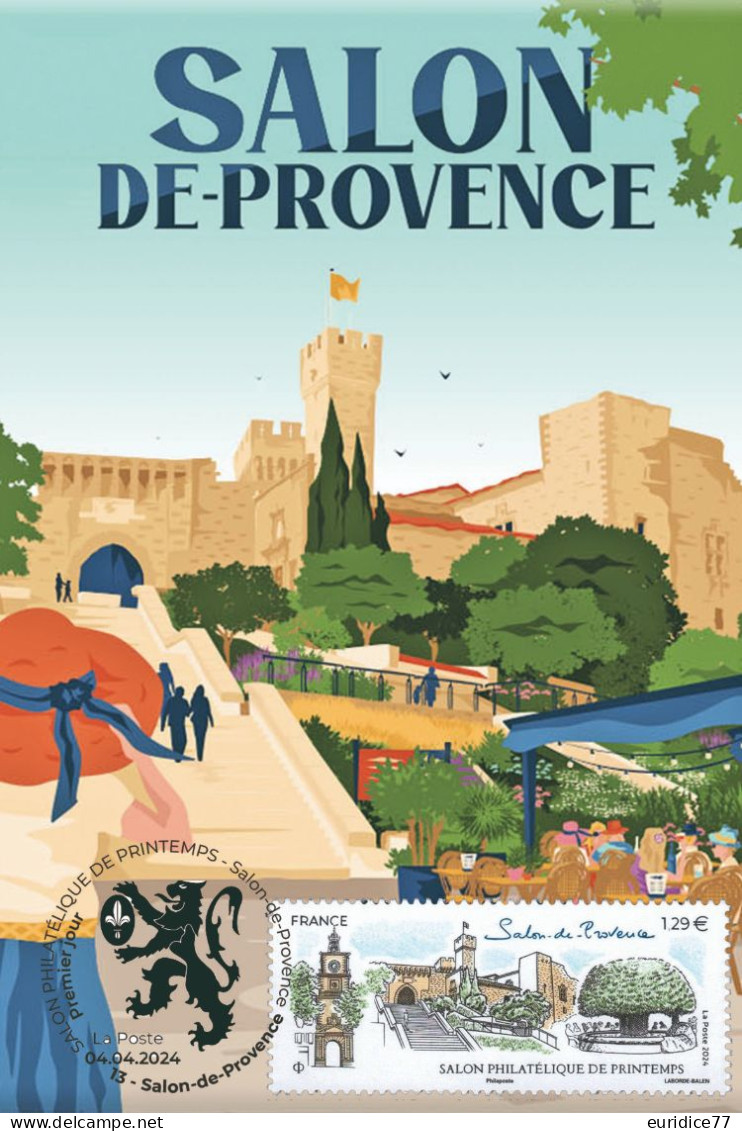 France 2024 - Salon Philtalelique De Printemps Salon De Provence Carte Maximum - 2020-…