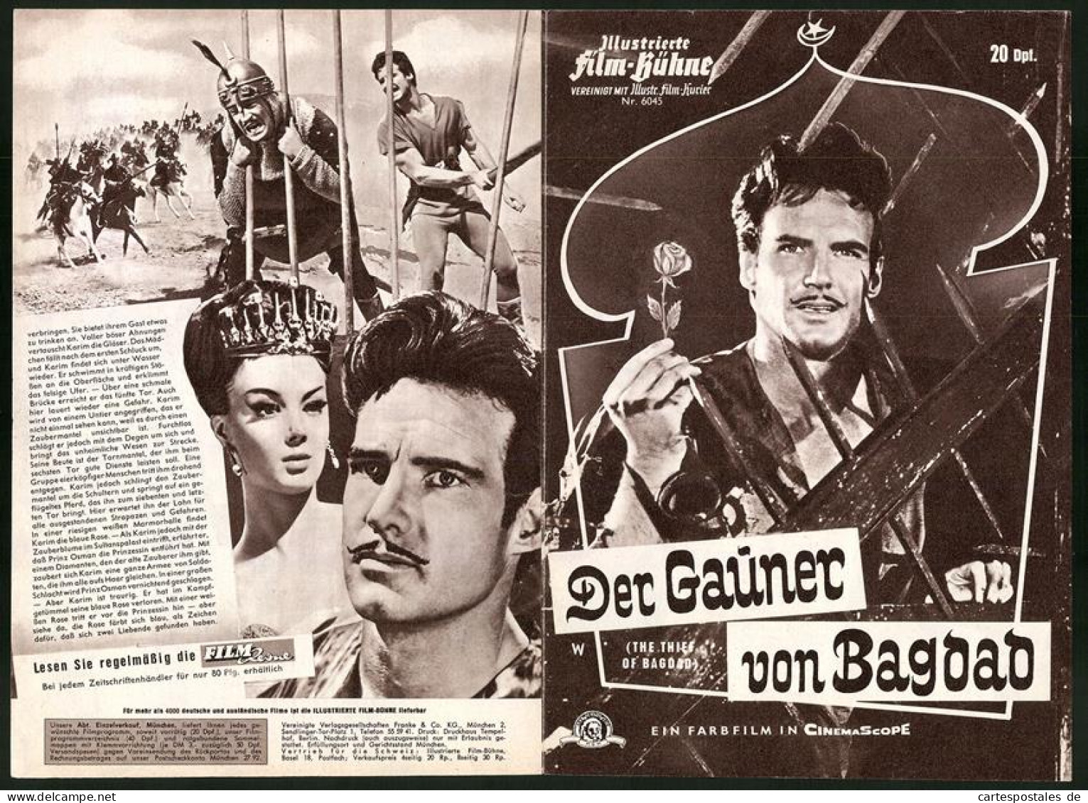 Filmprogramm IFB Nr. 6045, Der Gauner Von Bagdad, Steve Reeves, Georgia Moll, Regie: Arthur Lubin  - Riviste