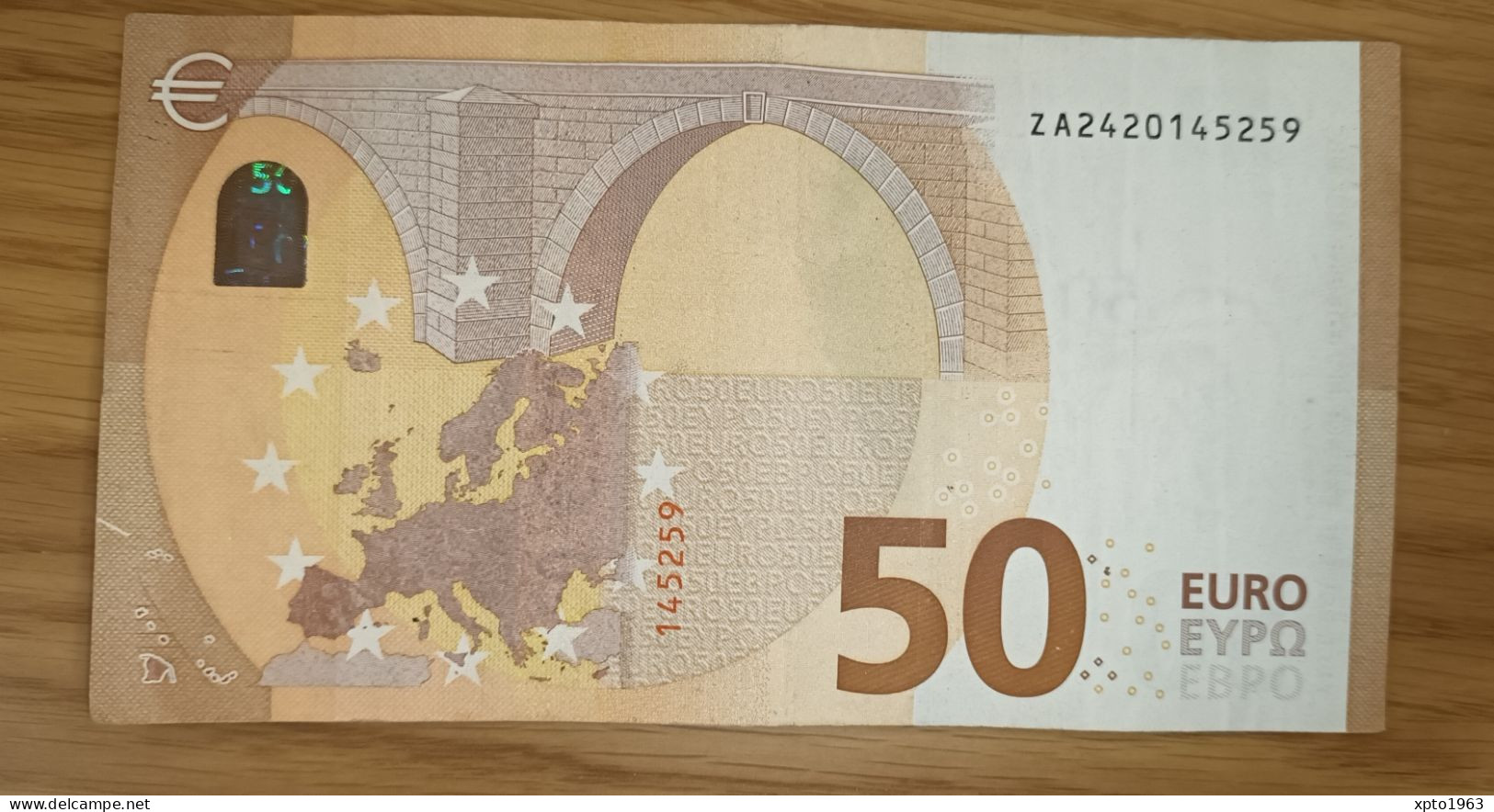 50 EURO BELGIUM - Z022 - ZA - Circulated - 50 Euro