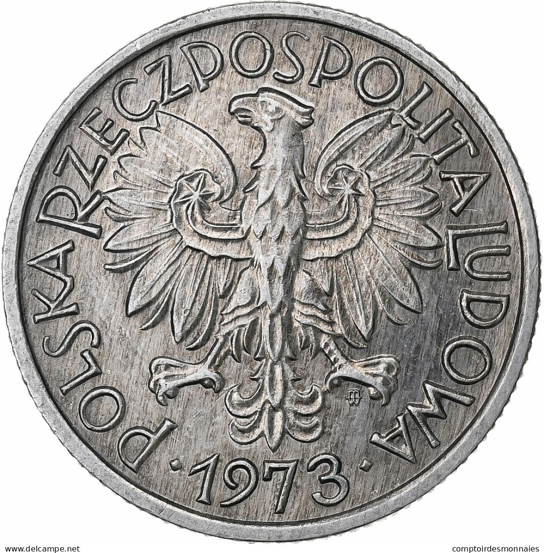 Pologne, 2 Zlote, 1973, Warsaw, Aluminium, SUP, KM:46 - Pologne