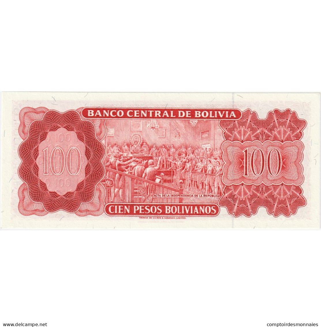 Bolivie, 100 Pesos Bolivianos, 1962, 1962-07-13, KM:163a, NEUF - Bolivie