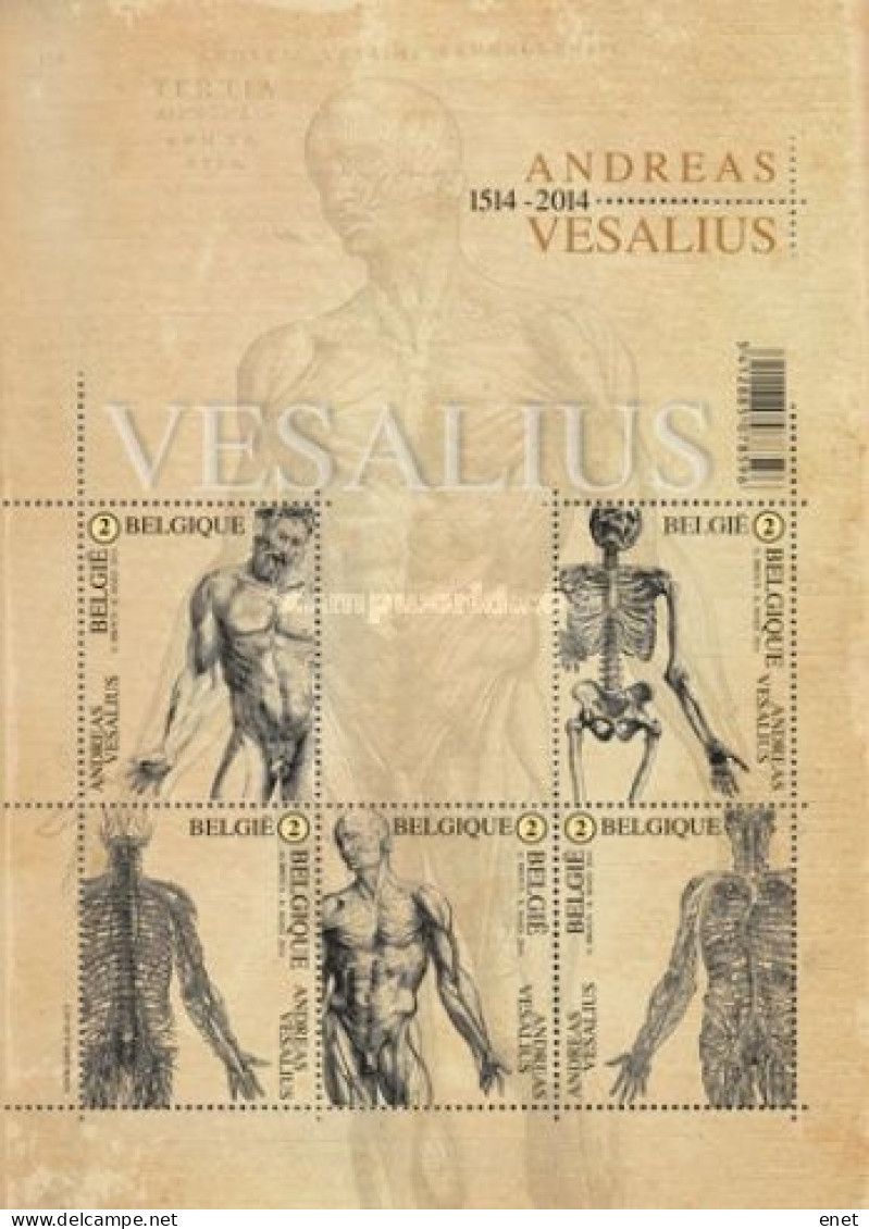 Belgie 2014 -  OBP 4416/20 - BL215 - Vesalius - Ongebruikt