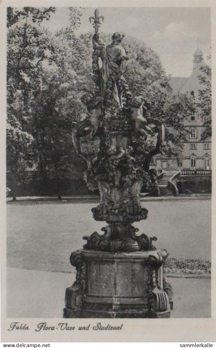6687 - Fulda - Flora-Vase Und Stadtsaal - Ca. 1955 - Fulda