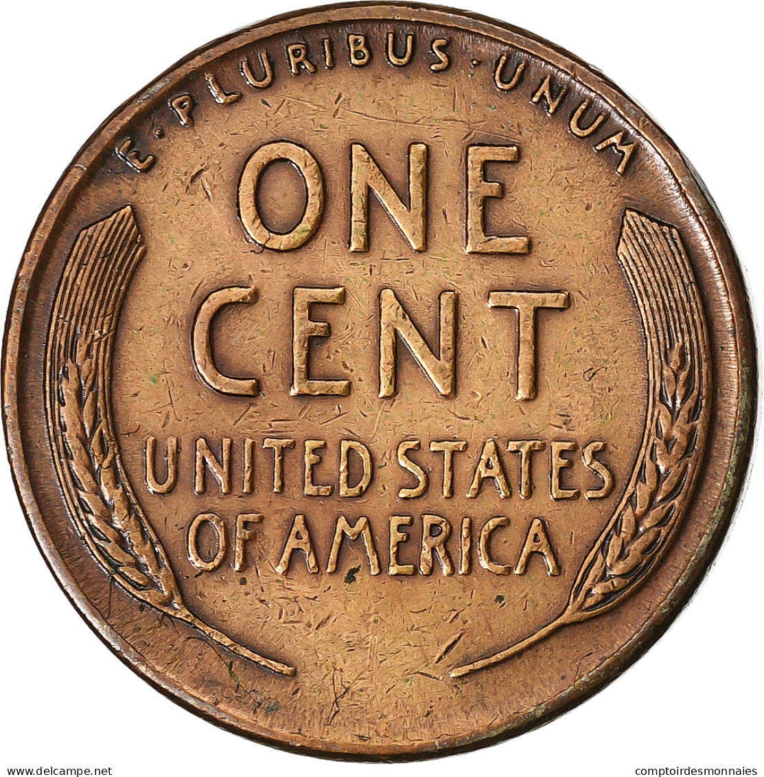 États-Unis, Cent, Lincoln Cent, 1945, U.S. Mint, Laiton, TB+, KM:A132 - 1909-1958: Lincoln, Wheat Ears Reverse