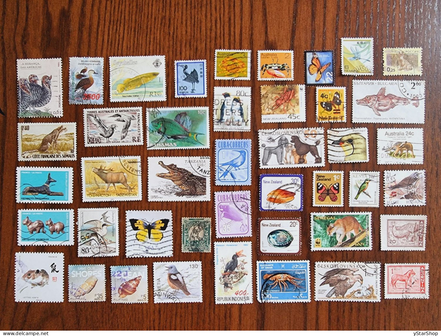 Worldwide Stamp Lot - Used - Anumals Fauna Wildlife - Kilowaar (max. 999 Zegels)