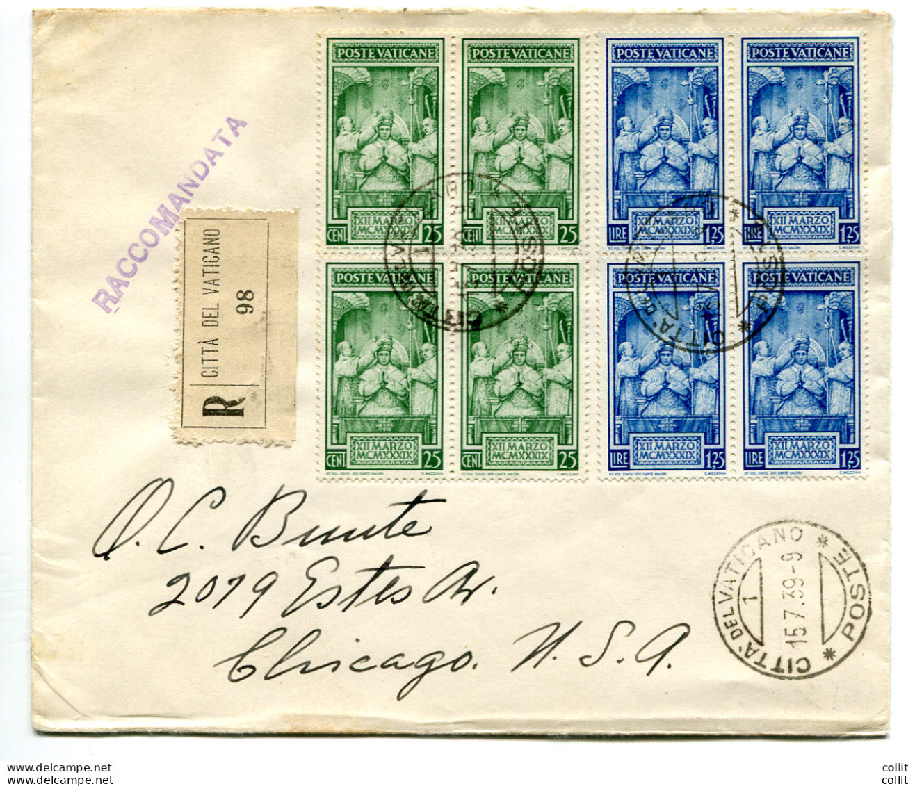 Incoronazione SS Pio XII - Unused Stamps