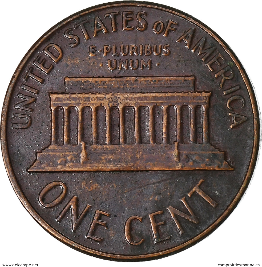 États-Unis, Cent, Lincoln Cent, 1963, U.S. Mint, Laiton, TB, KM:201 - 1959-…: Lincoln, Memorial Reverse