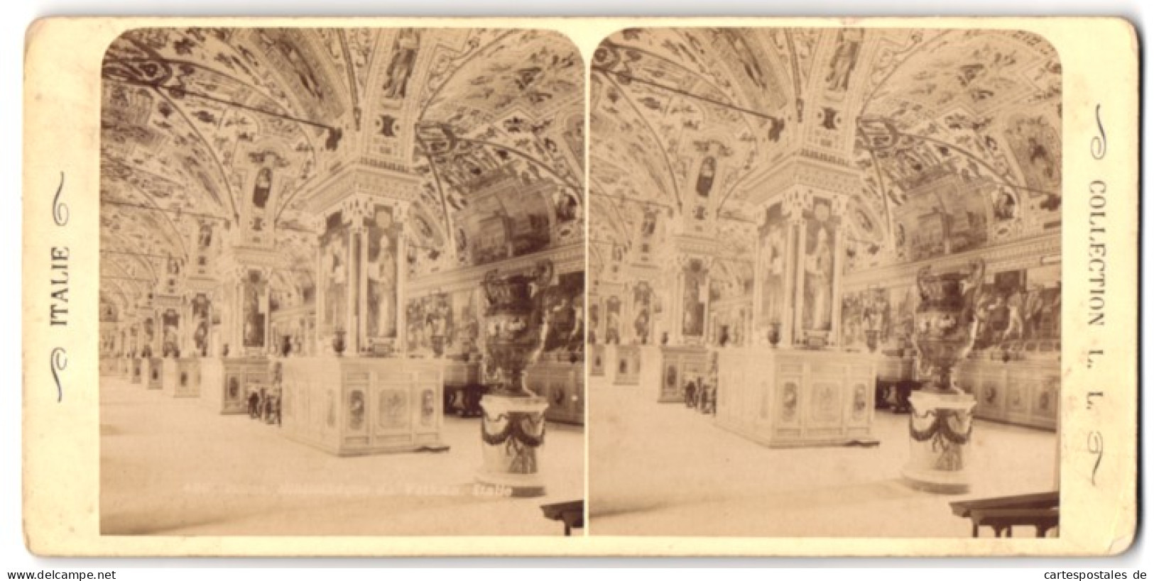 Stereo-Fotografie Collection L. L., Ansicht Vatikanstadt, Inneres Des Vatikanischen Museums  - Photos Stéréoscopiques