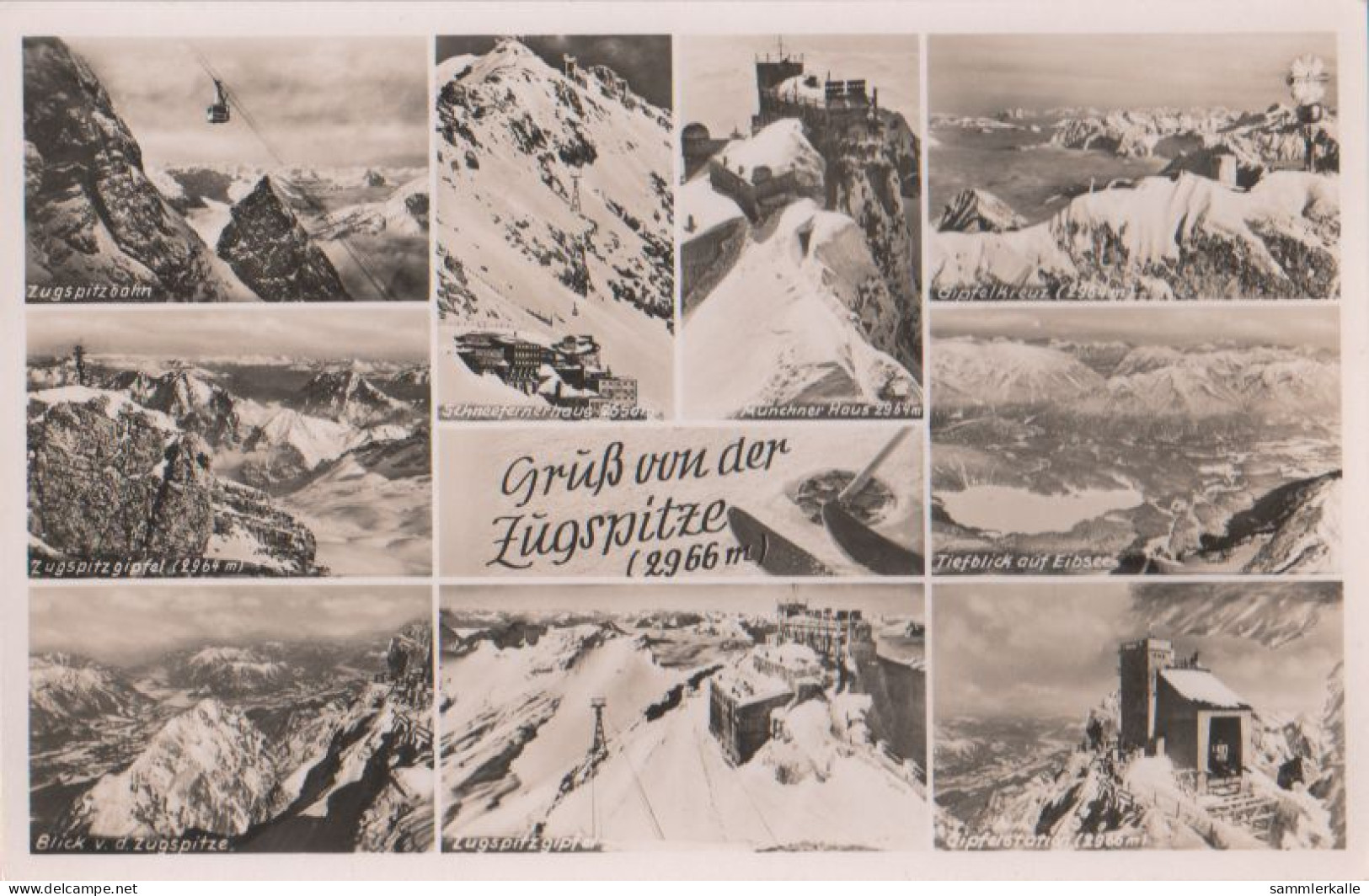 30314 - Zugspitze - U.a. Gipfelstation - 1954 - Zugspitze