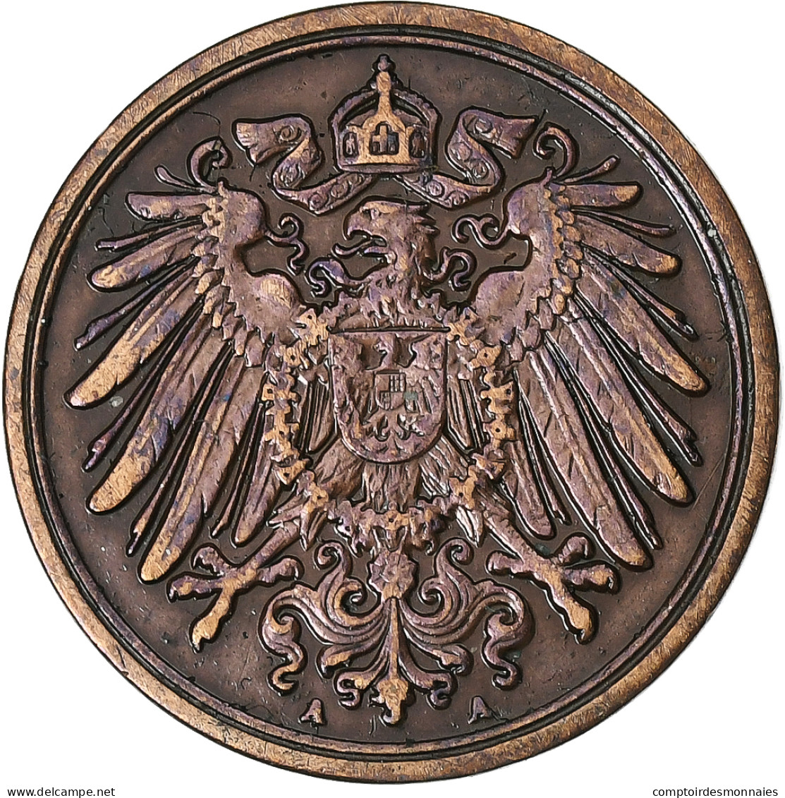 Empire Allemand, Wilhelm II, Pfennig, 1904, Berlin, Cuivre, TTB, KM:10 - 1 Pfennig
