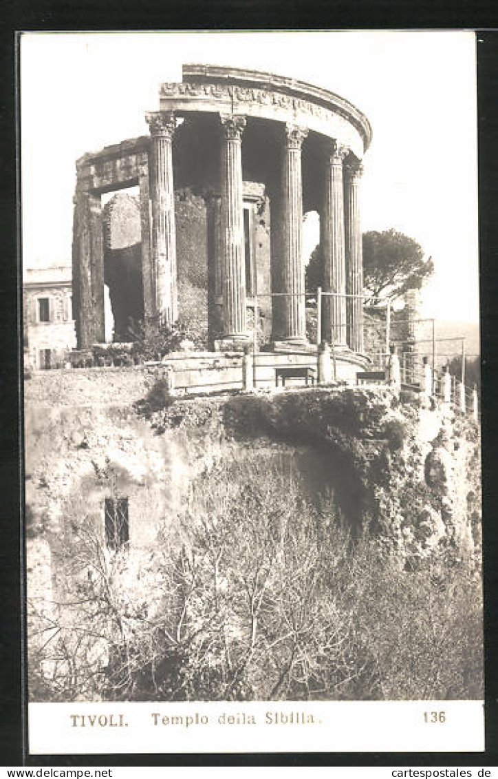 Cartolina Tivoli, Templo Della Sibilla  - Tivoli