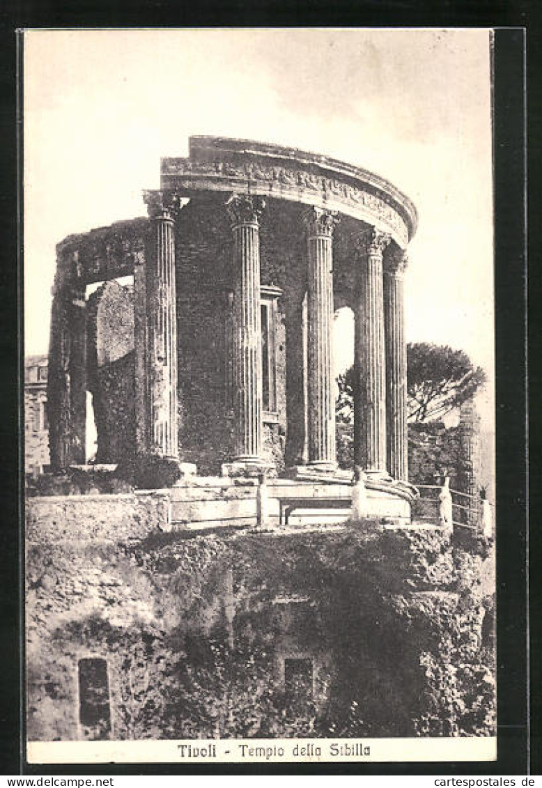 Cartolina Tivoli, Tempio Della Sibilla  - Tivoli