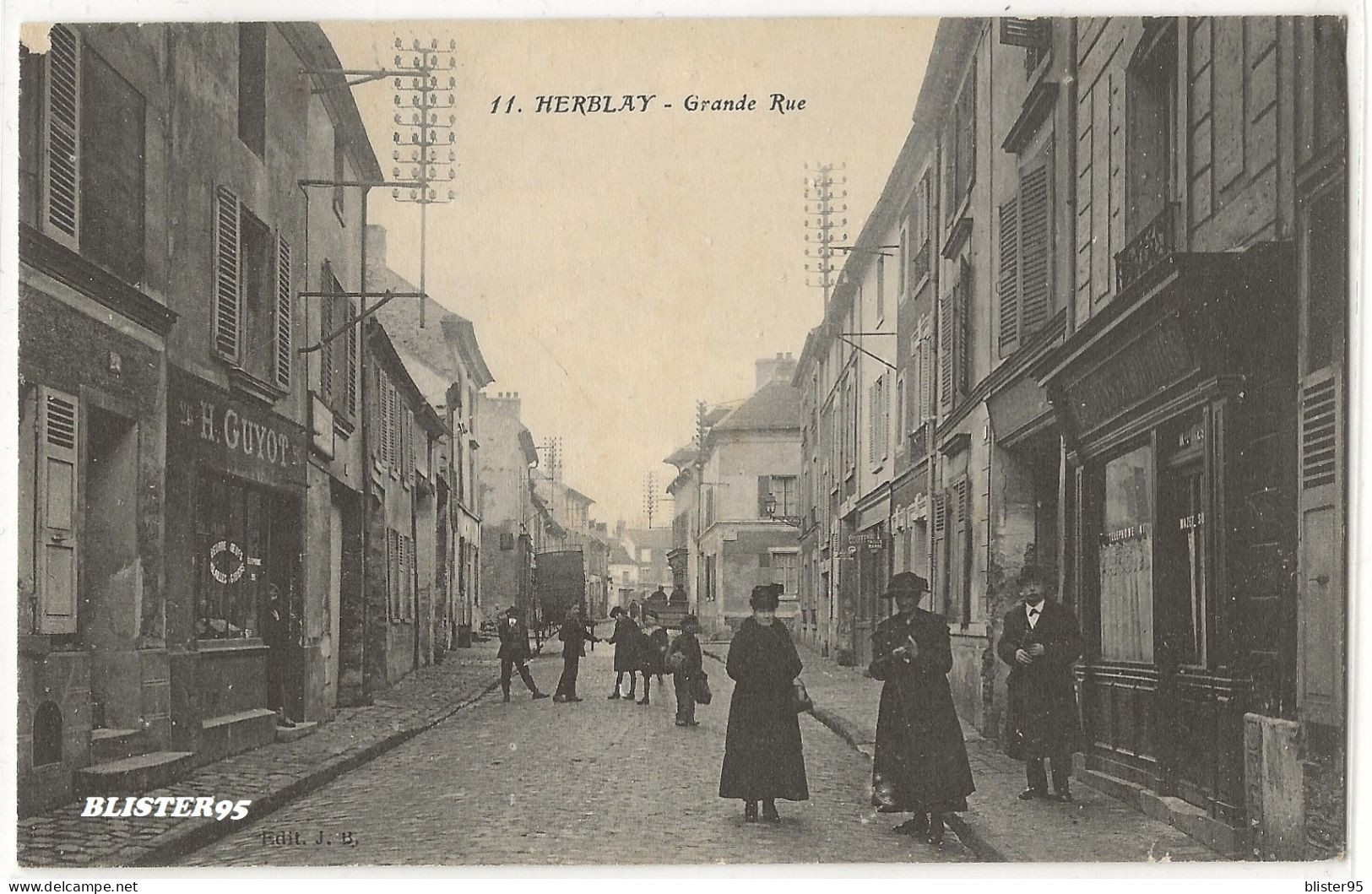 Herblay (95) Grande Rue , Non écrite 1900/1910 - Herblay