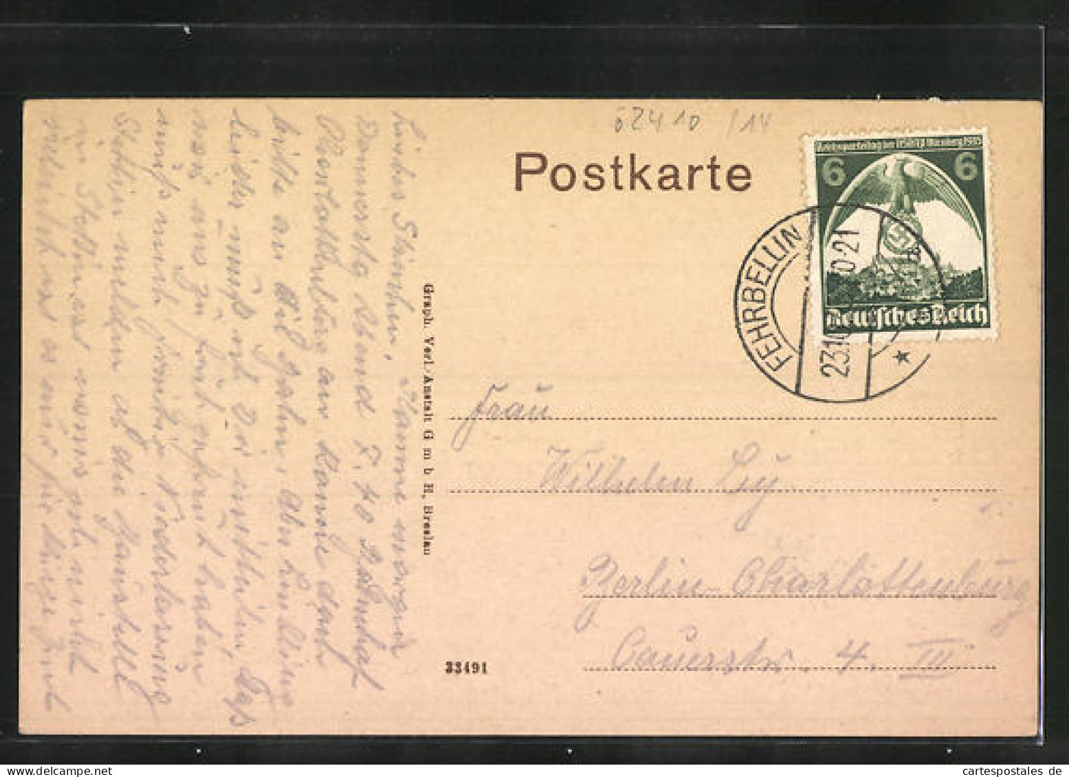 AK Fehrbellin, Kaiserl. Postamt  - Fehrbellin