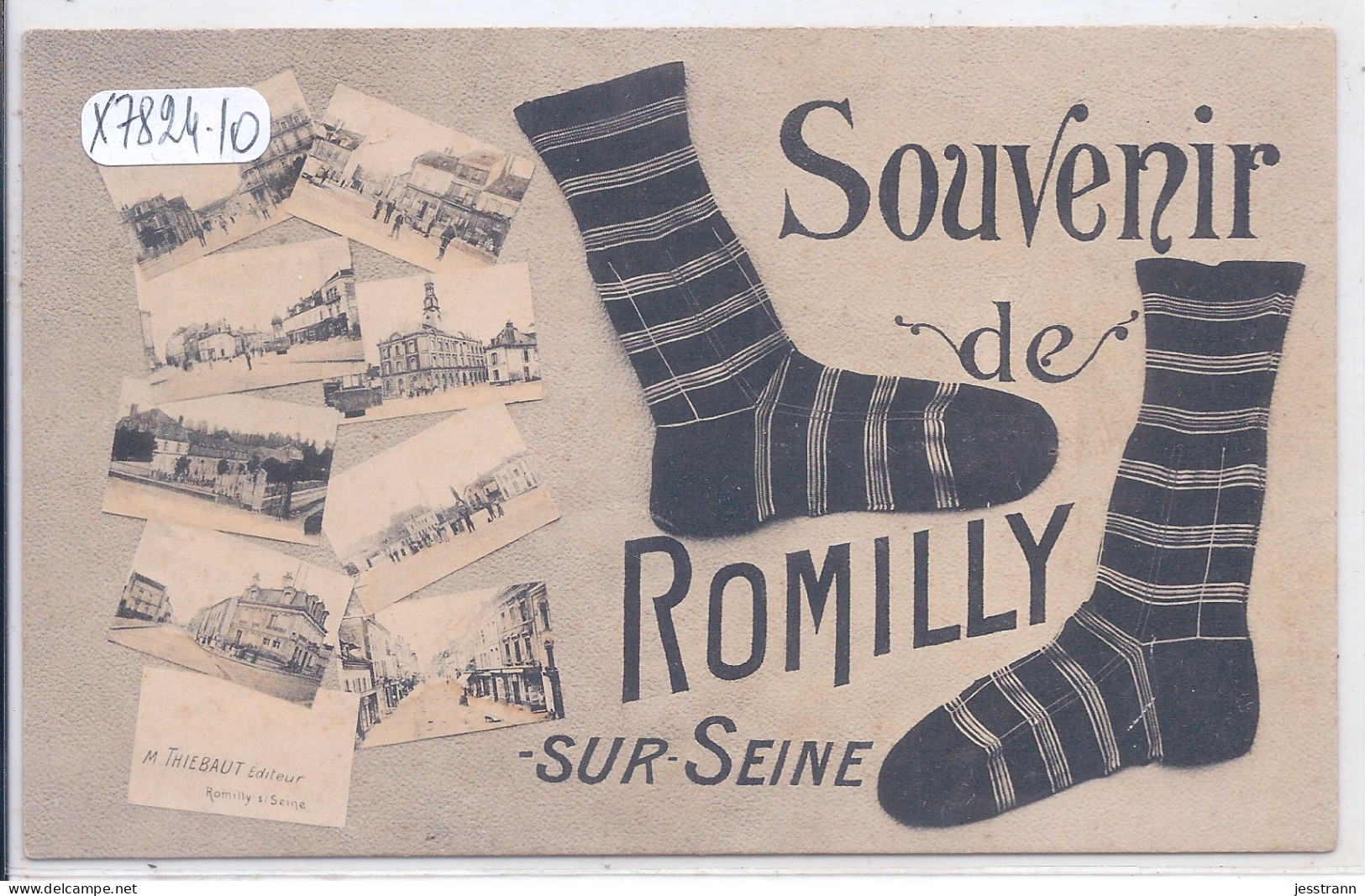 ROMILLY-SUR-SEINE- SOUVENIR DE ROMILLY-LES CHAUSSETTES- CARTE FANTAISIE MULTI-VUES - Romilly-sur-Seine