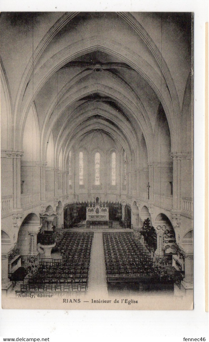 83 - RYANS - Intérieur De L'Eglise - 1913 (K20) - Rians