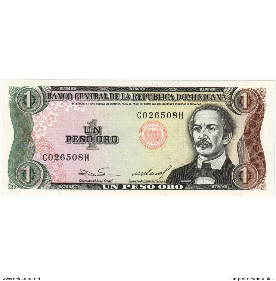 République Dominicaine, 1 Peso Oro, KM:126b, NEUF - República Dominicana