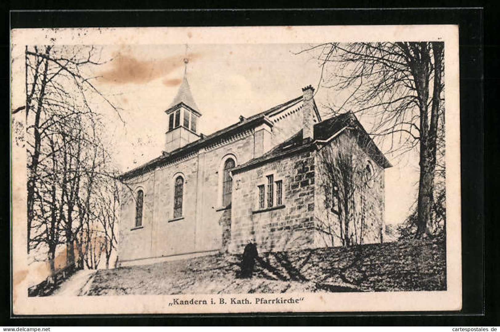 AK Kandern I. B., Ansicht Der Kath. Pfarrkirche  - Kandern