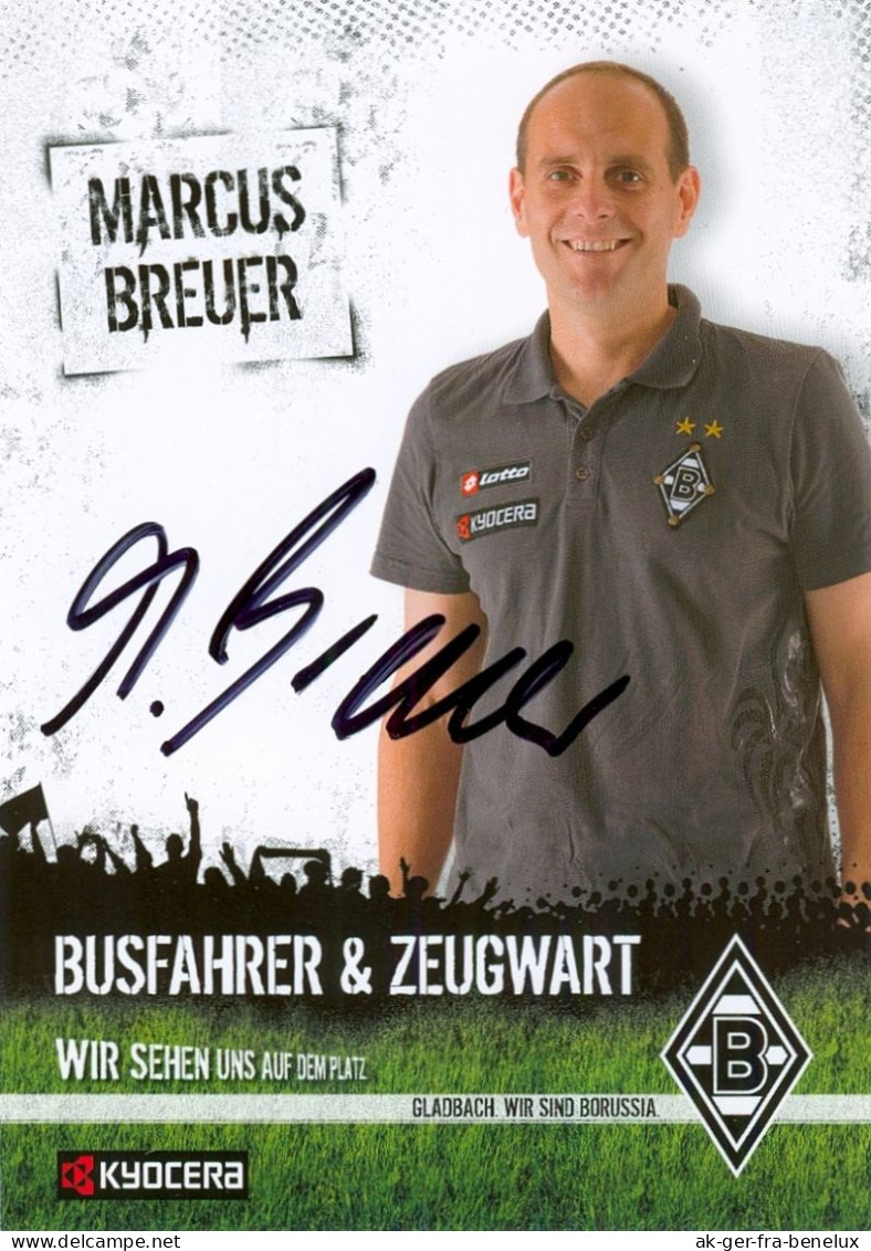 Fußball-Autogrammkarte AK Marcus Breuer VfL Borussia Mönchengladbach 08-09 Zeugwart M'Gladbach Autogramm Fußball Germany - Handtekening