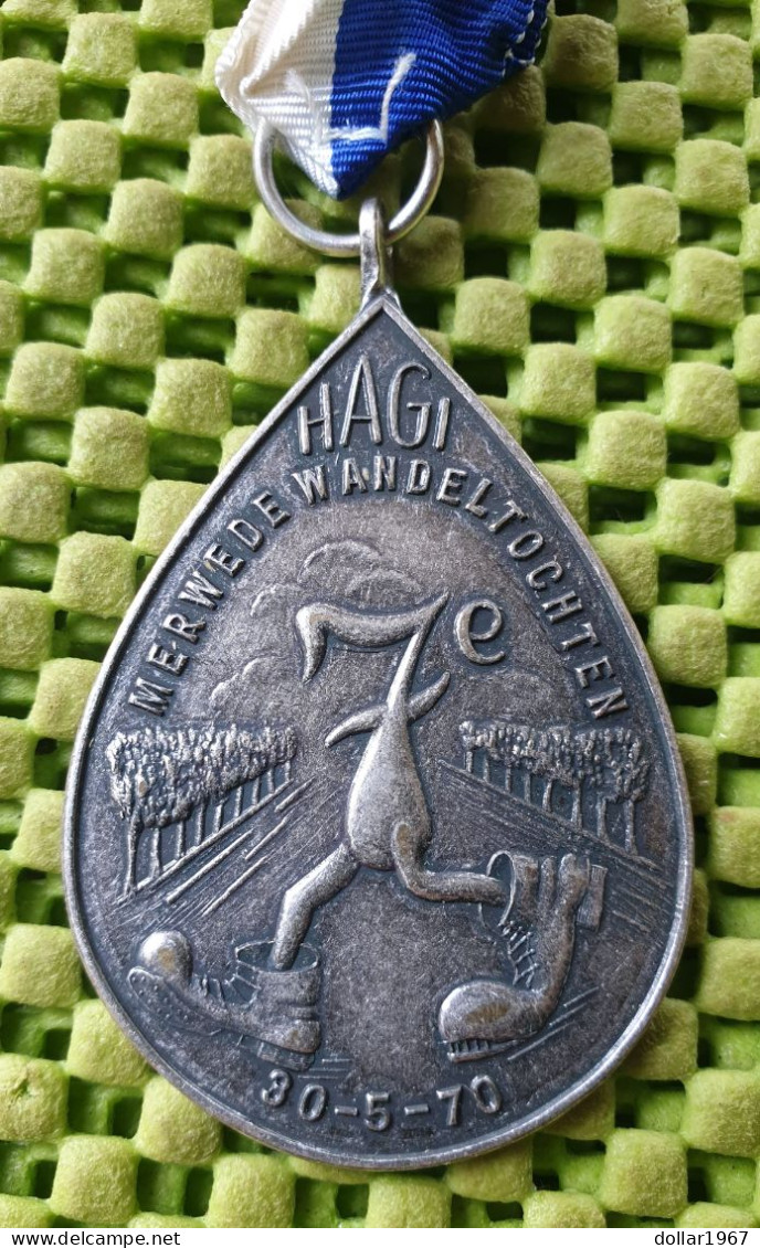 Medaile   :    7e. Hagi Merwede Wandeltochten - 30-5-1970  -  Original Foto  !!  Medallion  Dutch - Otros & Sin Clasificación