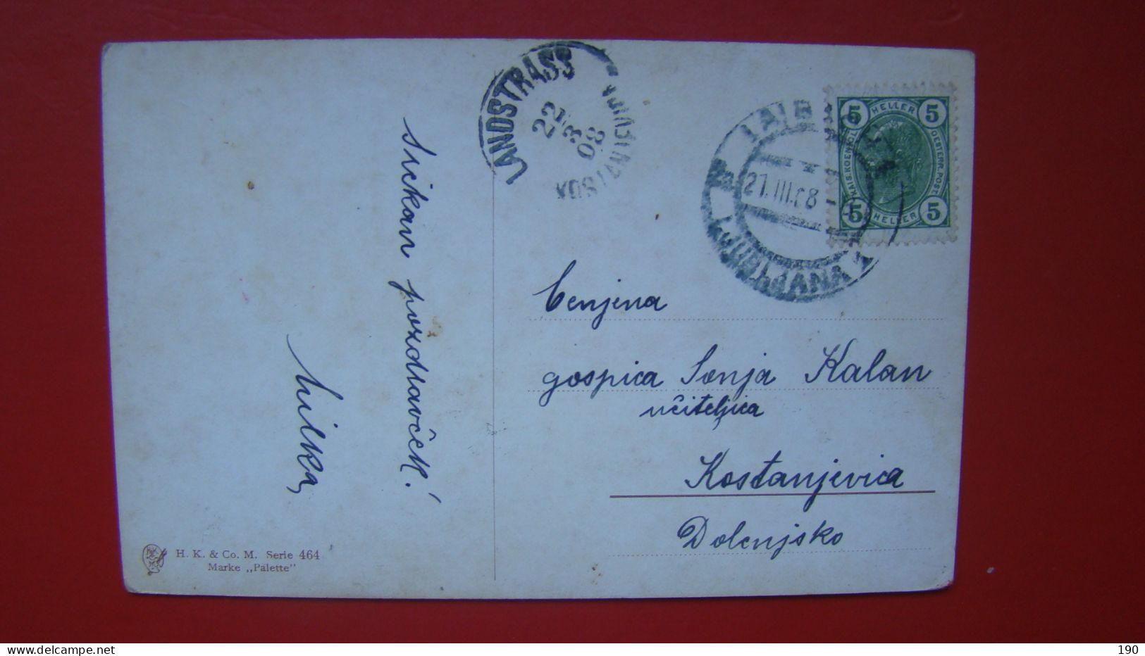 Postmark Kostanjevica Na Krki.(Cherries) M.Blling . - Slovénie