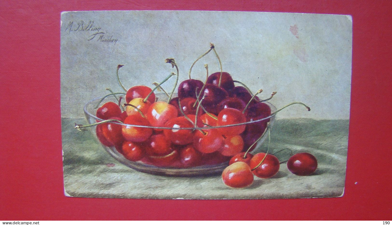 Postmark Kostanjevica Na Krki.(Cherries) M.Blling . - Slovenië