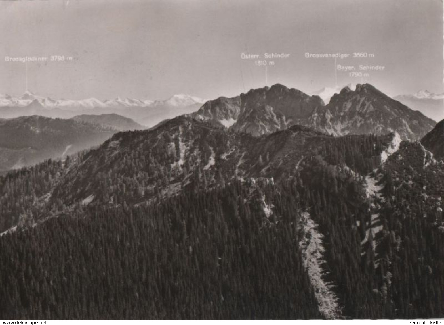 53533 - Rottach-Egern - Wallbergbahn, Blick Von Bergstation - 1955 - Miesbach