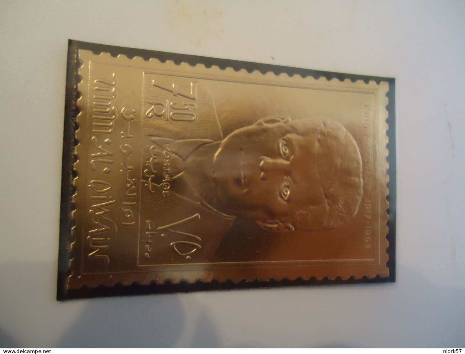 UMM AL QIWAIN MNH  GOLD STAMPS KENNEDY 2 SCAN - Kennedy (John F.)