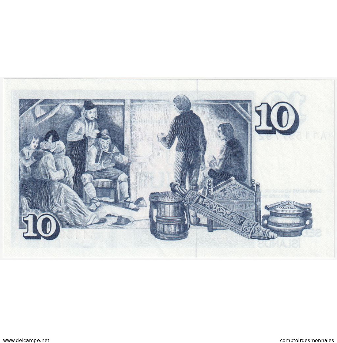 Billet, Iceland, 10 Kronur, 1961, 1961-03-29, KM:48a, NEUF - IJsland