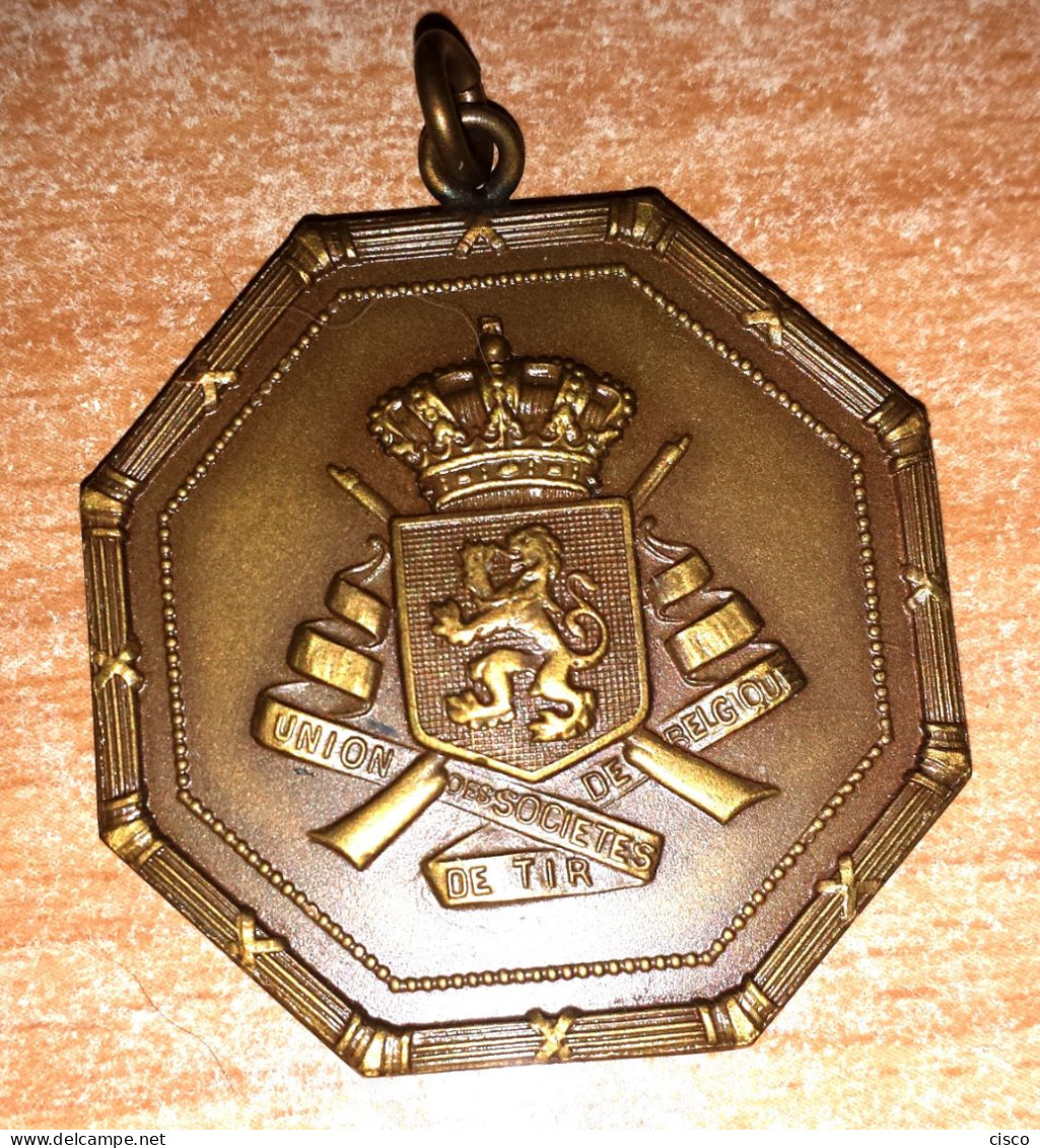 BELGIQUE  Médaille Police Rurale, Prix De Tir Au Pistolet Championnat Interprovincial - Profesionales / De Sociedad