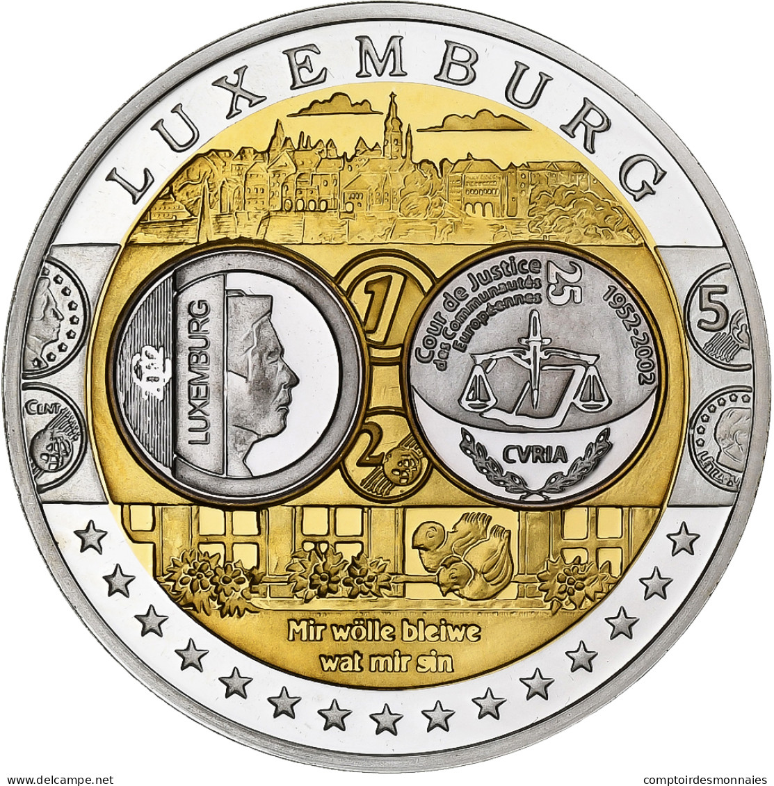 Luxembourg, Médaille, Euro, Europa, Argent, FDC, FDC - Autres & Non Classés