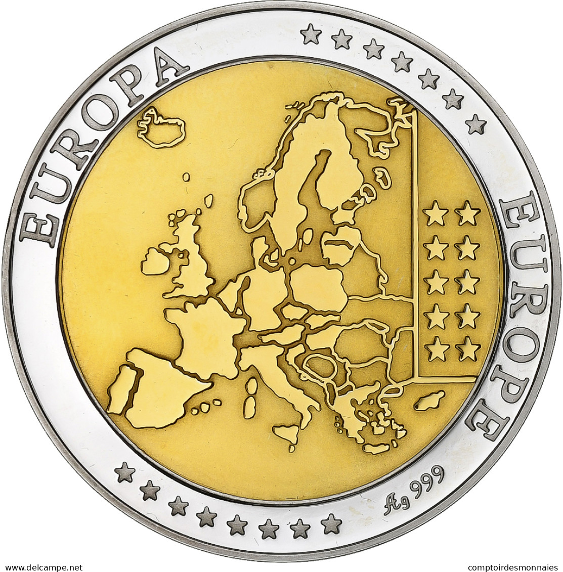 Luxembourg, Médaille, Euro, Europa, Argent, FDC, FDC - Sonstige & Ohne Zuordnung