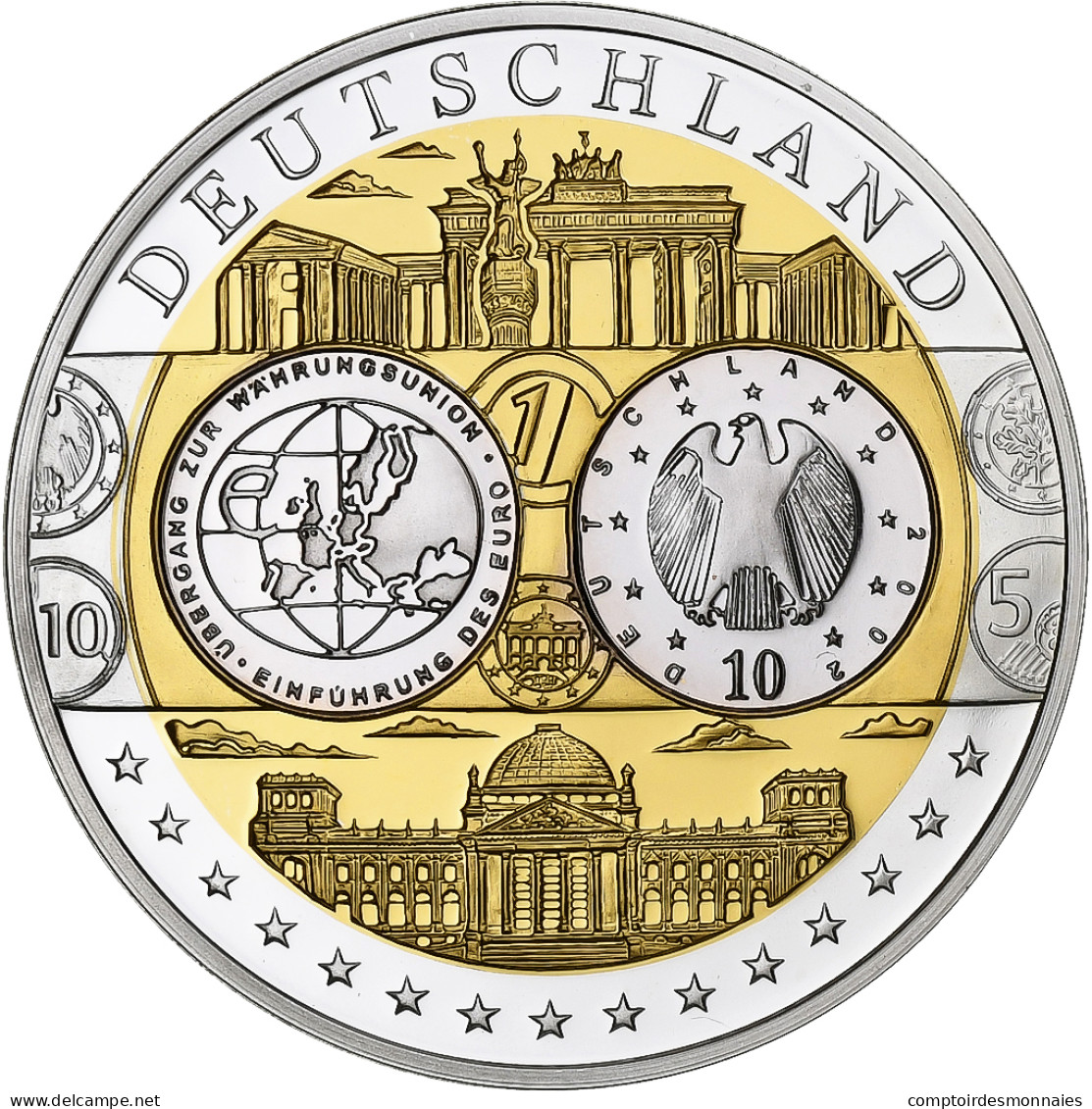 Allemagne, Médaille, Euro, Europa, Argent, FDC - Andere & Zonder Classificatie